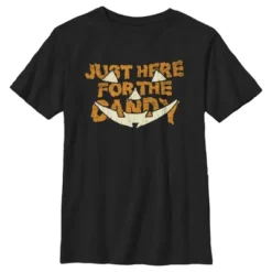 Boy's Lost Gods Halloween Just Here For The Candy Jack-O'-Lantern T-Shirt -Wear for all Store GUEST 025e4d1e 914a 4f9a b5f8 d5681cab53be