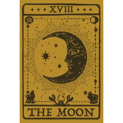 Junior's Lost Gods The Moon Tarot Card Festival Muscle Tee 1 Junior's Lost Gods The Moon Tarot Card Festival Muscle Tee