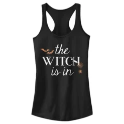 Junior's Lost Gods Halloween The Witch Is In Racerback Tank Top -Wear for all Store GUEST 06df2271 a158 4b6f 9f68 001b1e0a58ef