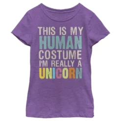 Girl's Lost Gods Unicorn In Human Costume T-Shirt -Wear for all Store GUEST 152a846a b07a 4390 aeb5 1f8facb31248