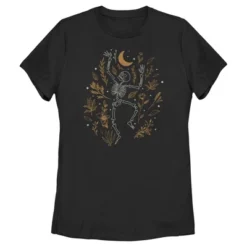 Women's Lost Gods Halloween Skeleton And Fall Leaves T-Shirt -Wear for all Store GUEST 15fd255f d40f 48af a344 2f83e8f9a83b
