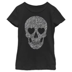 Girl's Lost Gods Lace Print Heart Skull T-Shirt -Wear for all Store GUEST 1c3e6c07 68aa 4dd0 99f3 30373b2f513e