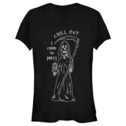 Junior's Lost Gods Halloween Chill Out I Came To Party T-Shirt -Wear for all Store GUEST 1d744707 9490 42e9 ab4b 4646b3ae96e6