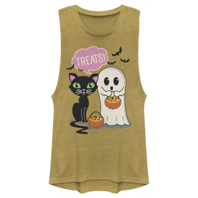 Junior's Lost Gods Halloween Treat Friends Festival Muscle Tee 3 Junior's Lost Gods Halloween Treat Friends Festival Muscle Tee - Image 3
