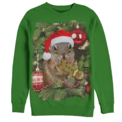 Men's Lost Gods Ugly Christmas Squirrel Cookie Sweatshirt -Wear for all Store GUEST 2ee682ae eb43 460c ae8a bf3b6e546d10