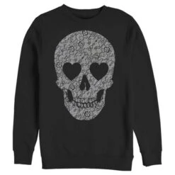 Men's Lost Gods Lace Print Heart Skull Sweatshirt -Wear for all Store GUEST 3640ec9e 50e7 41cb 978d 05bdf0a71f18