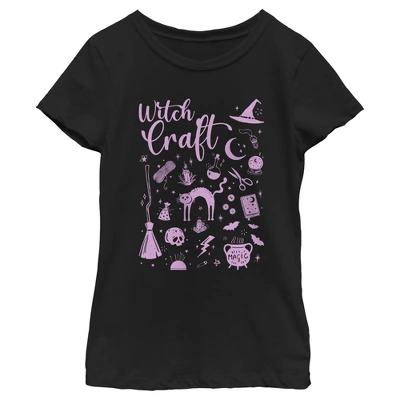 Girl's Lost Gods Halloween Witchcraft Necessities T-Shirt 3 Girl's Lost Gods Halloween Witchcraft Necessities T-Shirt - Image 3