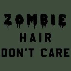 Junior's Lost Gods Halloween Zombie Hair Don't Care Festival Muscle Tee
