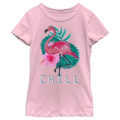 Girl's Lost Gods Flamingo Tropical Chill T-Shirt 3 Girl's Lost Gods Flamingo Tropical Chill T-Shirt - Image 3