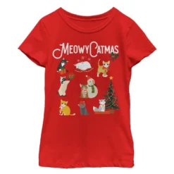 Girl's Lost Gods Christmas Cat Collage T-Shirt 5 Girl's Lost Gods Christmas Cat Collage T-Shirt -Wear for all Store GUEST 3e3107a7 27b5 4568 9208 3b92466ce780
