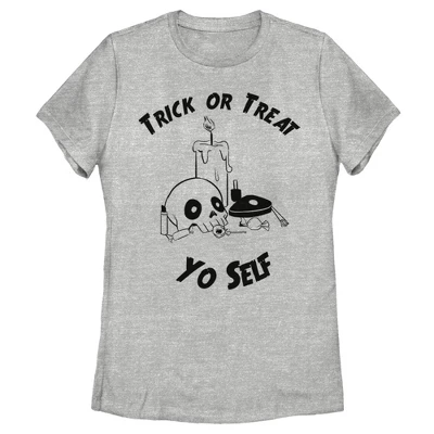 Women's Lost Gods Halloween Trick Or Treat Yourself T-Shirt 3 Women's Lost Gods Halloween Trick Or Treat Yourself T-Shirt - Image 3