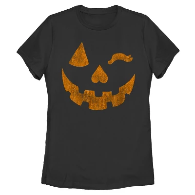 Women's Lost Gods Halloween Jack-o'-Lantern Wink T-Shirt 3 Women's Lost Gods Halloween Jack-o'-Lantern Wink T-Shirt - Image 3