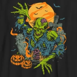Boy's Lost Gods Halloween Zombie Scene T-Shirt