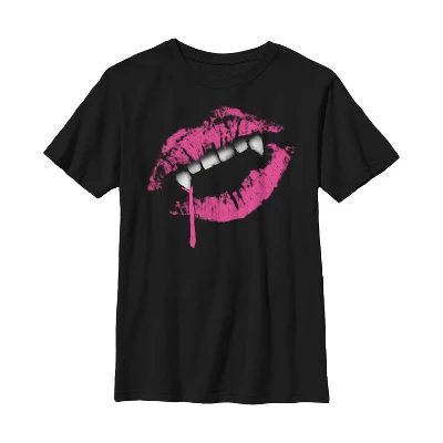 Boy's Lost Gods Halloween Lipstick Vampire Fangs T-Shirt 3 Boy's Lost Gods Halloween Lipstick Vampire Fangs T-Shirt - Image 3