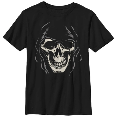 Boy's Lost Gods Halloween Grim Reaper Face T-Shirt 3 Boy's Lost Gods Halloween Grim Reaper Face T-Shirt - Image 3