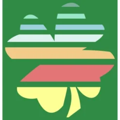 Men's Lost Gods St. Patrick's Day Retro Rainbow Shamrock T-Shirt