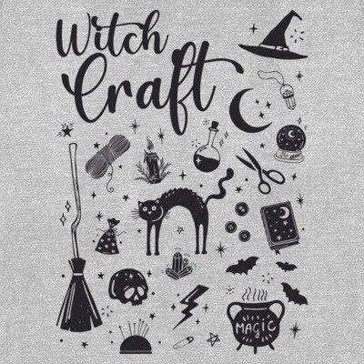 Women's Lost Gods Halloween Witchcraft Necessities Black And White T-Shirt 1 Women's Lost Gods Halloween Witchcraft Necessities Black And White T-Shirt