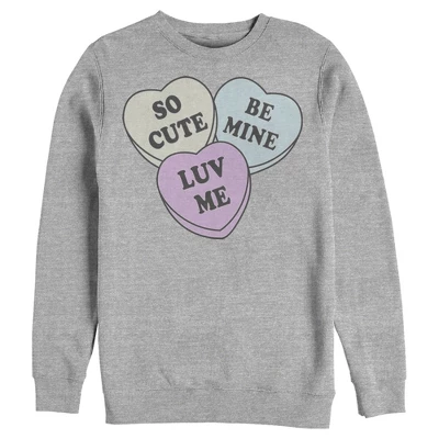 Men's Lost Gods Valentine's Day Candy Hearts Sweatshirt 3 Men's Lost Gods Valentine's Day Candy Hearts Sweatshirt - Image 3