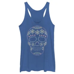 Women's Lost Gods Halloween Sugar Skull Racerback Tank Top -Wear for all Store GUEST 5a7be8f1 abb9 45c3 9e4c 1f18283662ae