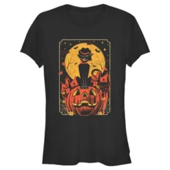 Junior's Lost Gods Halloween Retro Cat Scene T-Shirt -Wear for all Store GUEST 6e4f3883 9d8d 47b1 8cea 875a19db8dc8