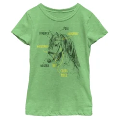 Girl's Lost Gods Horse Tack Diagram Sketch T-Shirt -Wear for all Store GUEST 751e6bdc 6821 4754 a59d 6e73d839bb41