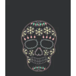 Women's Lost Gods Halloween Sugar Skull Racerback Tank Top