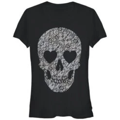 Junior's Lost Gods Halloween Lace Print Heart Skull T-Shirt 5 Junior's Lost Gods Halloween Lace Print Heart Skull T-Shirt -Wear for all Store GUEST 78e641b4 0868 4719 9329 1adf7b1a0895