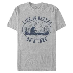 Men's Lost Gods Bear Canoe On Lake T-Shirt -Wear for all Store GUEST 7992b37a 3aea 475d b918 9069bb473601