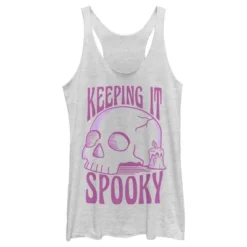 Women's Lost Gods Halloween Keeping It Spooky Racerback Tank Top -Wear for all Store GUEST 79a4429c 10b2 4e76 9cea aef22d96a963