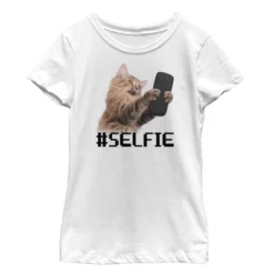 Girl's Lost Gods Cat Selfie T-Shirt 9 Girl's Lost Gods Cat Selfie T-Shirt -Wear for all Store GUEST 8183013f 26e6 42ae 805a 3dc00a38abef