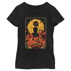 Girl's Lost Gods Halloween Retro Cat Scene T-Shirt 5 Girl's Lost Gods Halloween Retro Cat Scene T-Shirt -Wear for all Store GUEST 81b13f8e da5f 49d7 b5d5 b31a00809d83