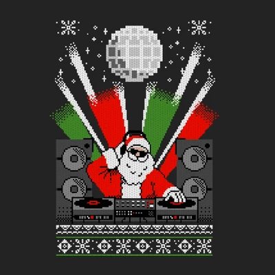 Men's Lost Gods Christmas DJ Santa Ugly Sweater Sweatshirt 1 Men's Lost Gods Christmas DJ Santa Ugly Sweater Sweatshirt