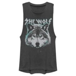 Junior's Lost Gods Wolf Portrait Festival Muscle Tee -Wear for all Store GUEST 8fadc5e4 978b 4731 b0e4 9c3710d838d6