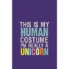 Junior's Lost Gods Unicorn In Human Costume Racerback Tank Top