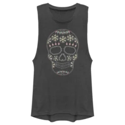 Junior's Lost Gods Halloween Sugar Skull Festival Muscle Tee -Wear for all Store GUEST 90d77010 ac82 4583 86dd 2a69ba5ffd43