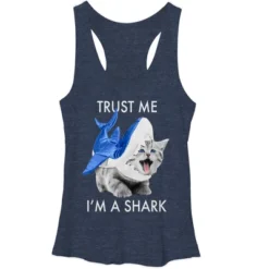 Women's Lost Gods Trust Me I'm A Shark Racerback Tank Top -Wear for all Store GUEST 93249dae 81ec 4e86 9f1b 420ec4895ea0