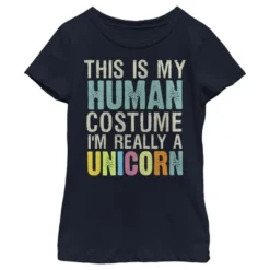 Girl's Lost Gods Unicorn In Human Costume T-Shirt -Wear for all Store GUEST 974d57f1 f2f6 47e1 9bc7 33ed752e0817