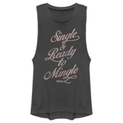 Junior's Lost Gods Single & Ready To Mingle Festival Muscle Tee -Wear for all Store GUEST 97eb2527 9aa7 482a 94eb 6b6dd00dc6f0