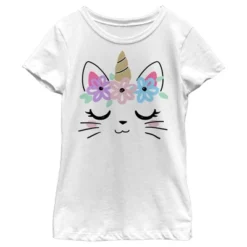 Girl's Lost Gods Kitty Unicorn With Flower Crown T-Shirt 5 Girl's Lost Gods Kitty Unicorn With Flower Crown T-Shirt -Wear for all Store GUEST 989e80d9 ccf0 4087 8d93 2aa1e0e92fe9