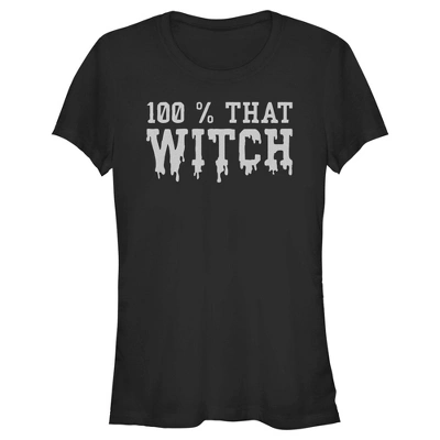 Junior's Lost Gods Halloween 100% That Witch T-Shirt 3 Junior's Lost Gods Halloween 100% That Witch T-Shirt - Image 3