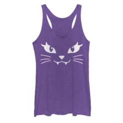 Women's Lost Gods Kitty Cat Face Racerback Tank Top -Wear for all Store GUEST a49258e1 13f9 4a59 b46a 0c0a9ca43eae