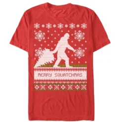 Men's Lost Gods Merry Christmas Big Foot T-Shirt -Wear for all Store GUEST aab235d8 b29b 43da 8b81 e808d98bd492