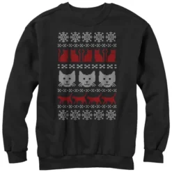 Men's Lost Gods Ugly Christmas Cat Sweatshirt -Wear for all Store GUEST ac1173f5 8c17 46dc 8797 32f8b6e545e3