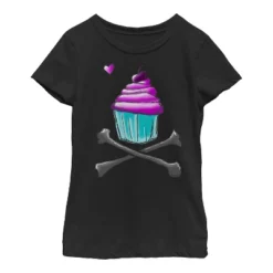 Girl's Lost Gods Skull And Crossbones Cupcake T-Shirt -Wear for all Store GUEST ac5f2a8c e25b 4a32 b18f 58012804f6a9