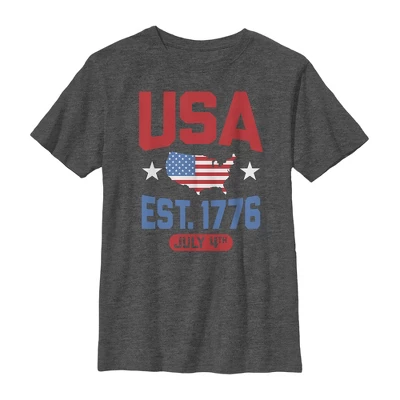 Boy's Lost Gods Fourth Of July USA Est. 1776 T-Shirt 3 Boy's Lost Gods Fourth Of July USA Est. 1776 T-Shirt - Image 3