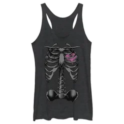Women's Lost Gods Halloween Skeleton Rib Cage Heart Racerback Tank Top 5 Women's Lost Gods Halloween Skeleton Rib Cage Heart Racerback Tank Top -Wear for all Store GUEST b2267b82 5f1d 42cd 8e66 affd8f28b9ae