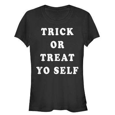 Junior's Lost Gods Halloween Trick Or Treat Yourself T-Shirt 2 Junior's Lost Gods Halloween Trick Or Treat Yourself T-Shirt - Image 2