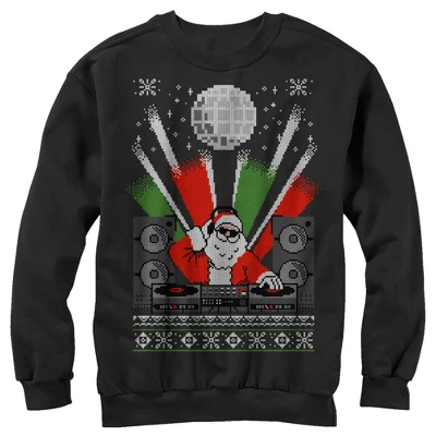 Men's Lost Gods Christmas DJ Santa Ugly Sweater Sweatshirt 3 Men's Lost Gods Christmas DJ Santa Ugly Sweater Sweatshirt - Image 3