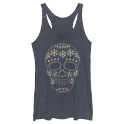 Women's Lost Gods Halloween Sugar Skull Racerback Tank Top -Wear for all Store GUEST b66bdb30 1b34 4ad6 b6b0 6fe776aa085a
