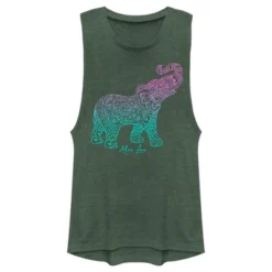 Junior's Lost Gods Mandala Elephant Festival Muscle Tee -Wear for all Store GUEST ba1618b1 2c2a 4205 8aad f9de8c0a1e34